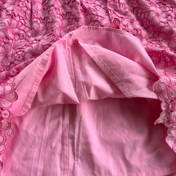 Lilly Pulitzer Pink Floral Lace Dress